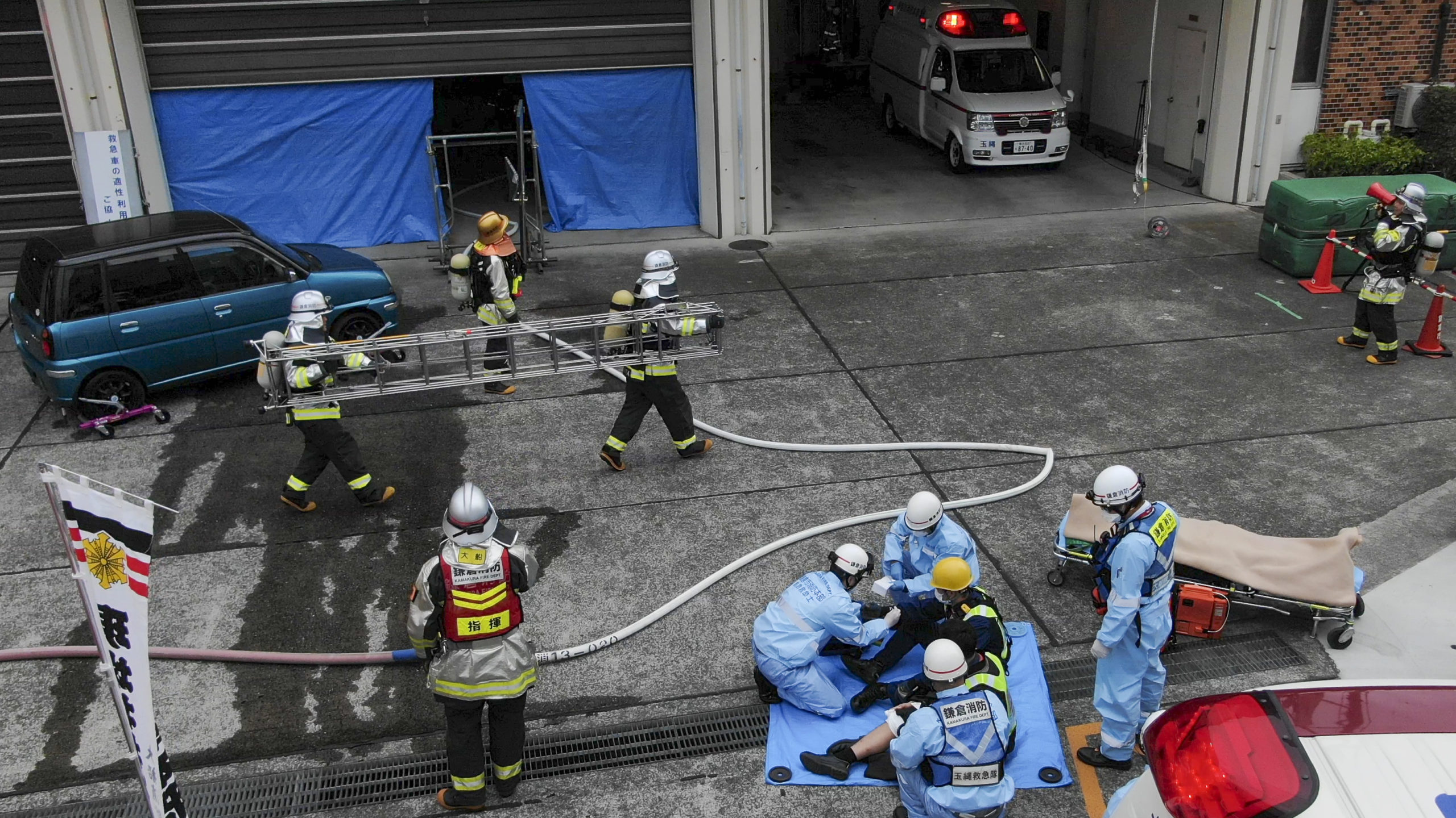 大船消防署での消防総合訓練に参加 一般社団法人鎌倉ドローン協会